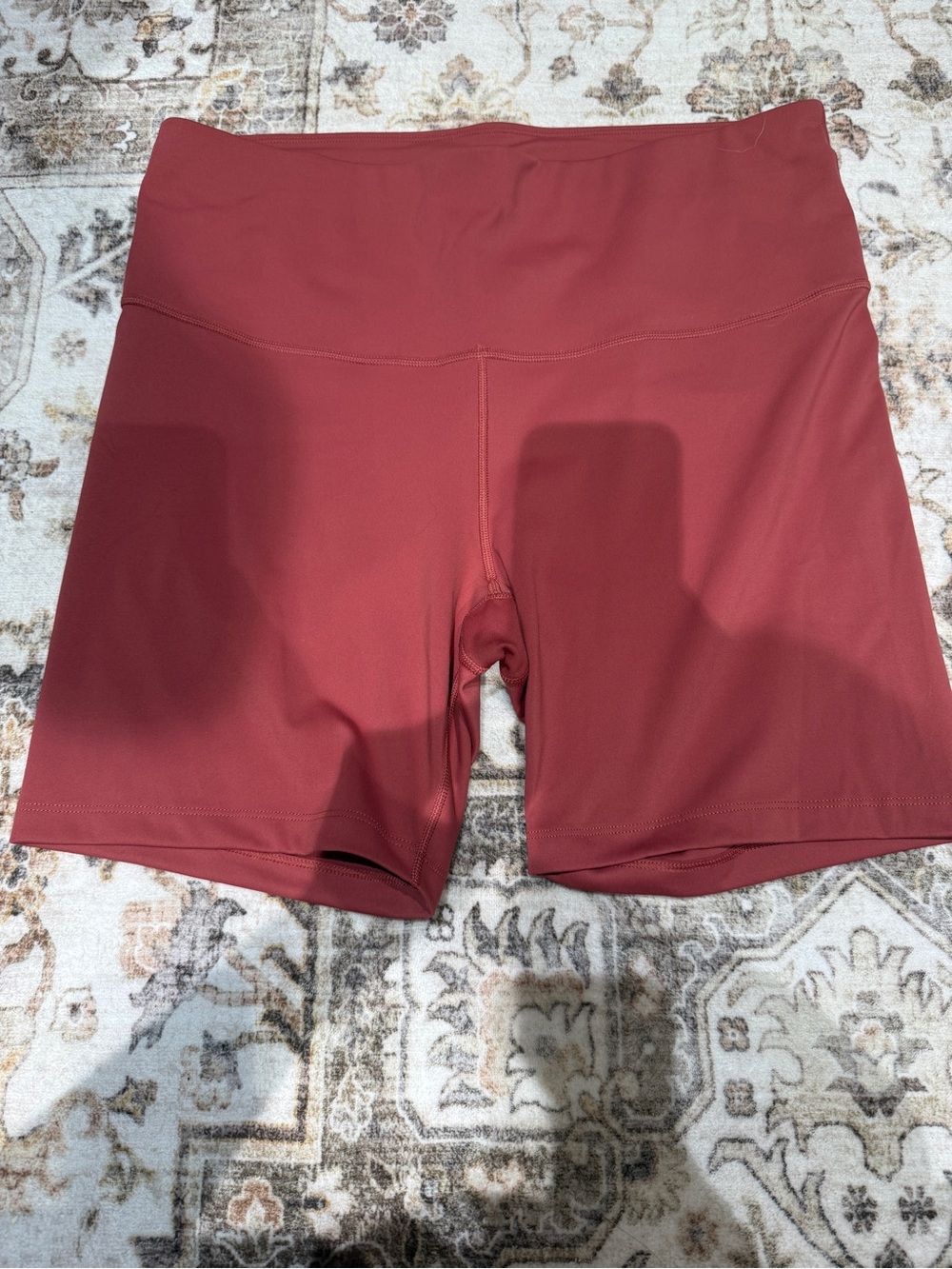 Nike Women's High-Rise Bike Shorts — Rust